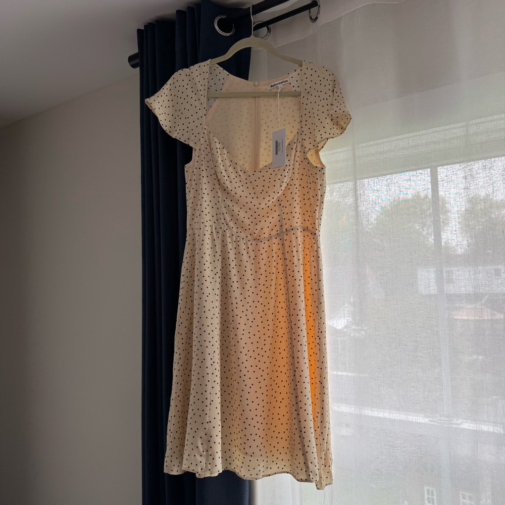Nwt Reformation Novia Dress size 8 - Picture 5 of 10